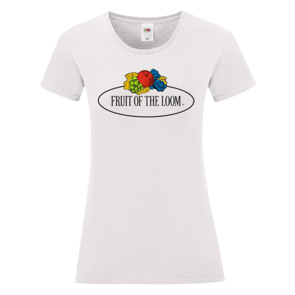  Vintage ženska kratka majica s velikim logom - Fruit of the Loom Vintage Collection