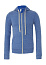  Unisex triblend hoodie s patentnim zatvaračem - Bella+Canvas