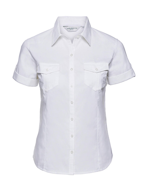  Ladies' Roll Sleeve Shirt - Russell Collection