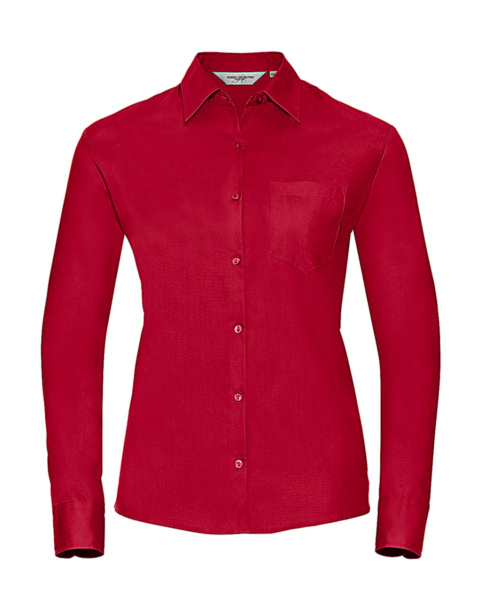  Ladies' Cotton Poplin Shirt LS - Russell Collection