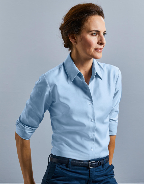  Ladies' Classic Oxford Shirt LS - Russell Collection
