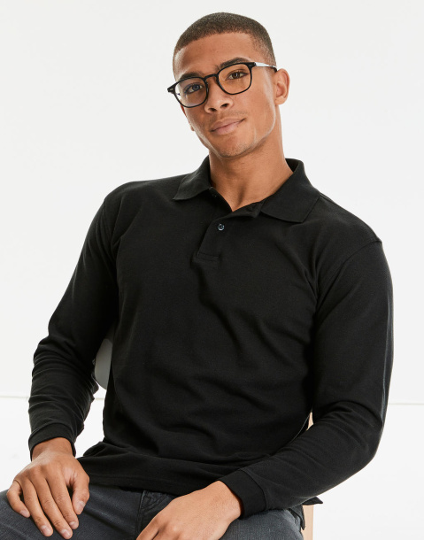 Long Sleeve Classic Cotton Polo - Russell 