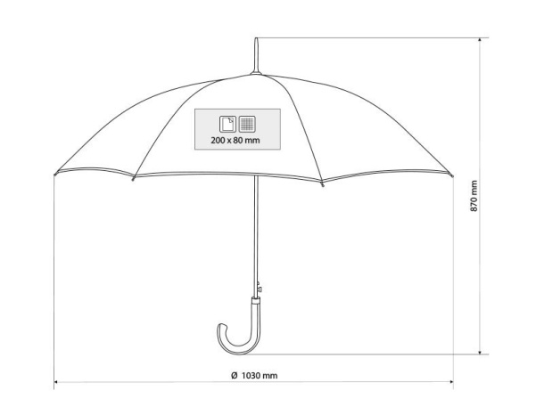 FANCY umbrella with automatic opening - CASTELLI