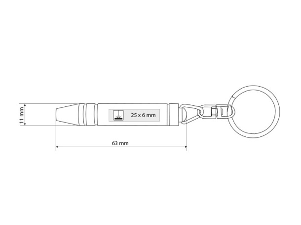 SHRAF key holder with screwdriver function