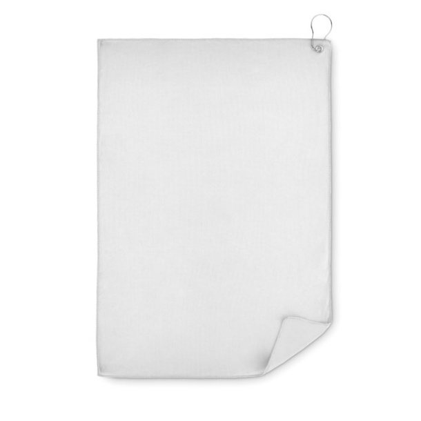 TOWGO RPET golf towel with hook clip