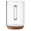 LISBO Glass mug 400ml with cork base