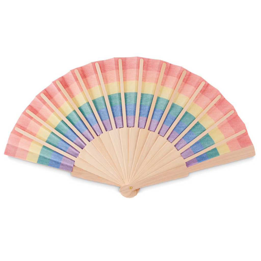 Wooden on sale folding fan