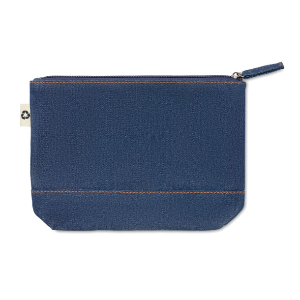 STYLE POUCH Recycled denim cosmetic pouch