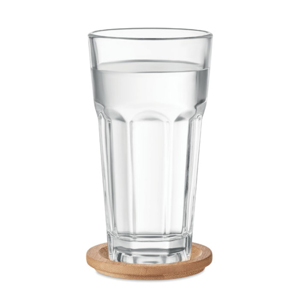 SEMPRE Glass with bamboo lid/coaster