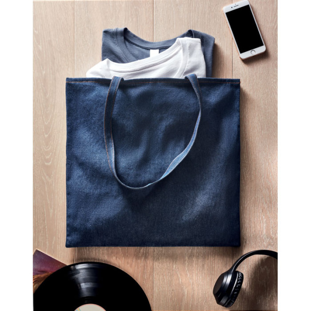 STYLE TOTE Recycled denim shopping bag, 250 gr/m²
