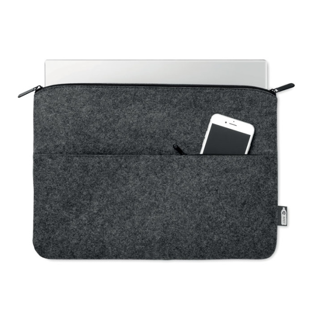 TOPLO RPET felt zipped laptop bag