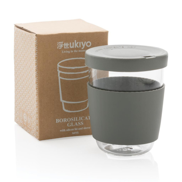 Ukiyo borosilicate glass with silicon lid and sleeve
