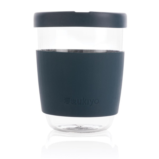 Ukiyo borosilikatna čaša sa silikonskim poklopcem i navlakom