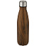 Cove 500 ml vacuum insulated stainless steel bottle with wood print - Unbranded