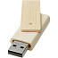Rotate 4GB bamboo USB flash drive - Bullet