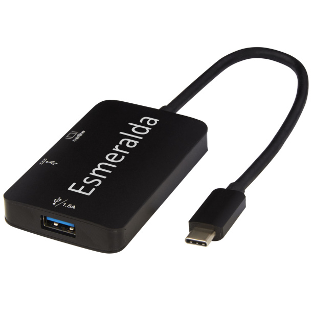 ADAPT Aluminijski multimedijski adapter C tipa (USB-A/Type-C/HDMI) - Tekiō®