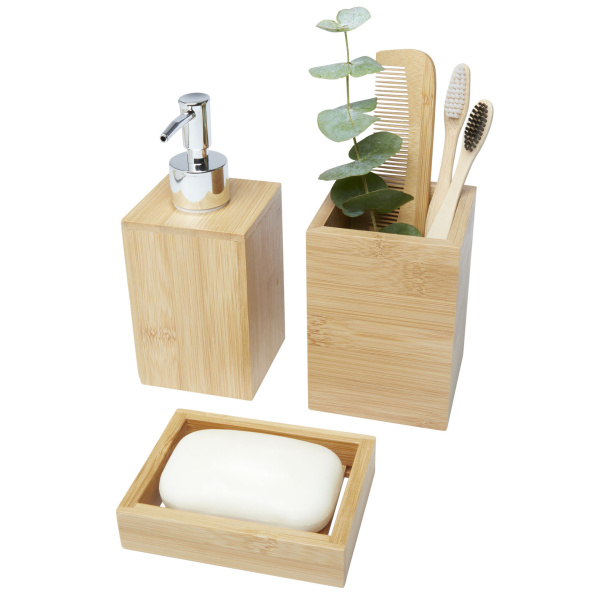 Hedon 3-dijelni kupaonski set od bambusa