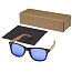 Hiru rPET/wood mirrored polarized sunglasses in gift box - Avenue