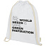 Orissa 100 g/m² GOTS organic cotton drawstring backpack - Unbranded
