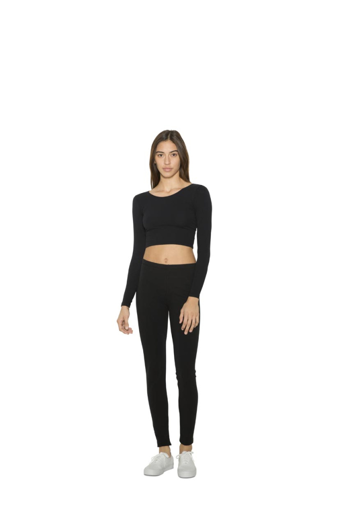 American apparel long sleeve crop top hotsell