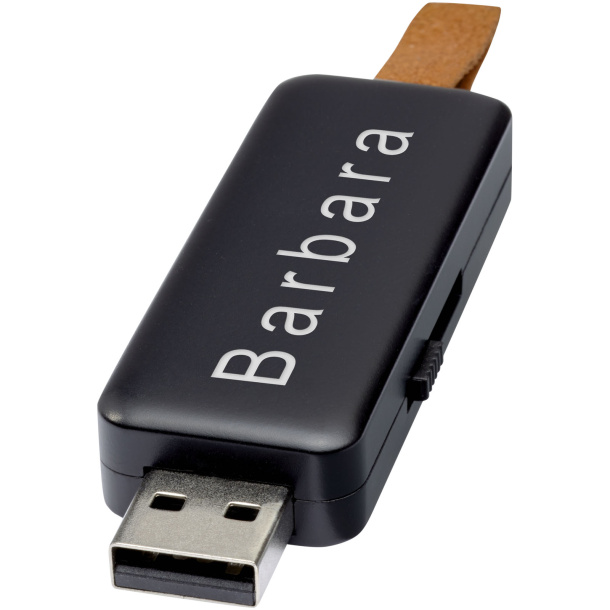 Gleam 4GB light-up USB flash drive - Bullet