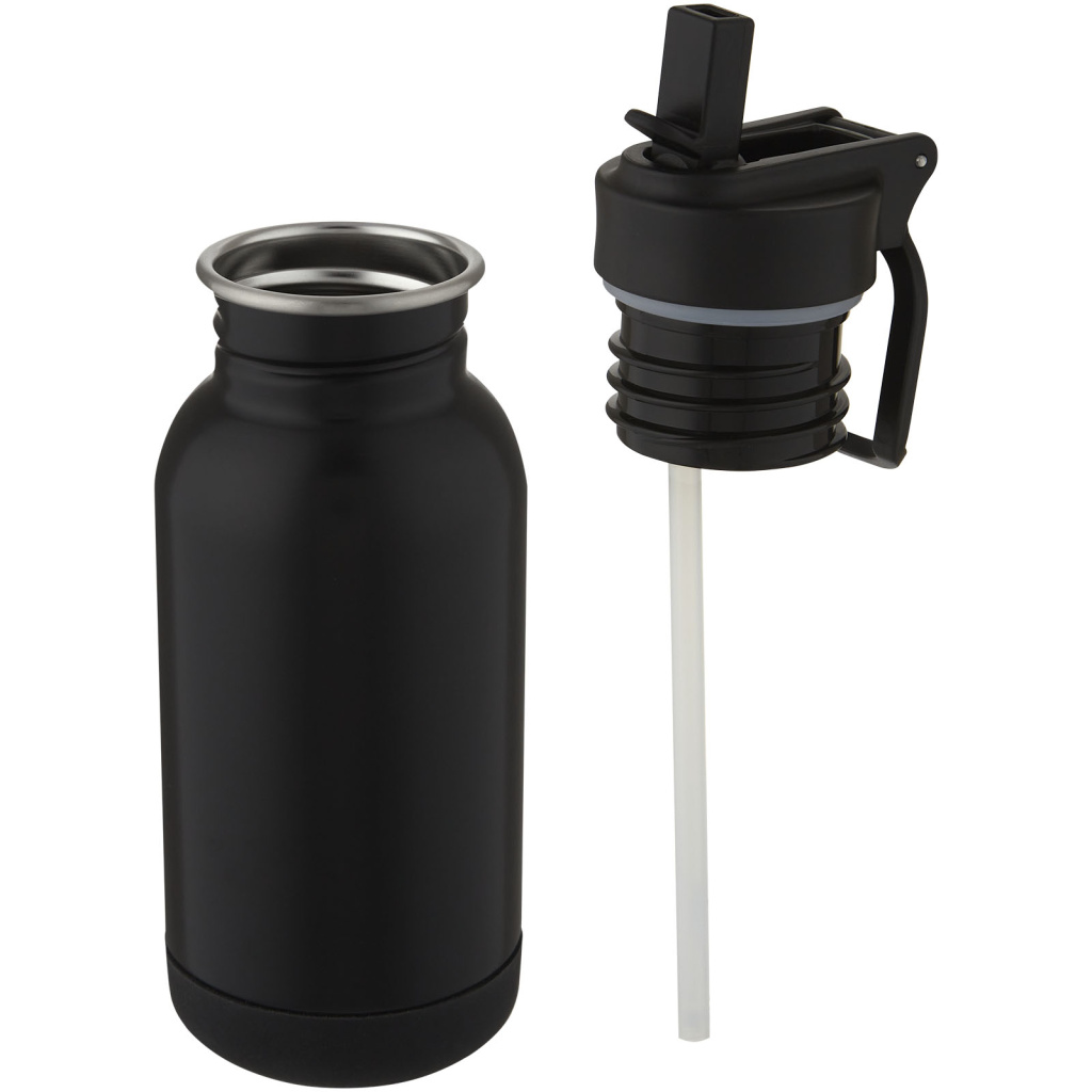 Straw covered outlet bottle