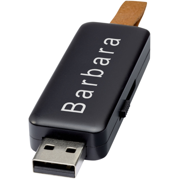 Gleam 8GB light-up USB flash drive - Bullet