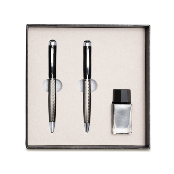GASSIN gift set with ball and fountain pen and ink