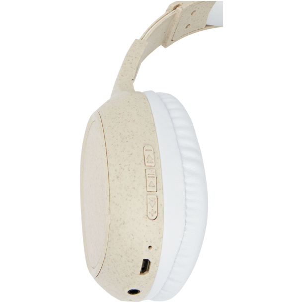 Riff wheat straw Bluetooth® headphones with microphone - Avenue