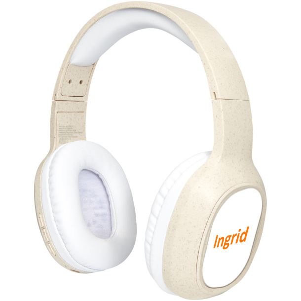 Riff wheat straw Bluetooth® headphones with microphone - Avenue