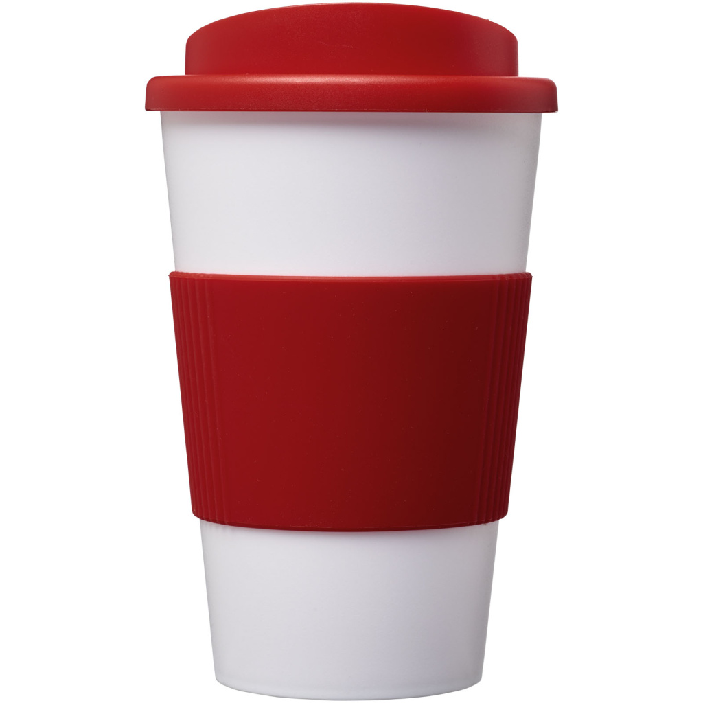 White coffee store cups with lids