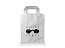 EKO White paper bag with flat handles (larger dimensions)