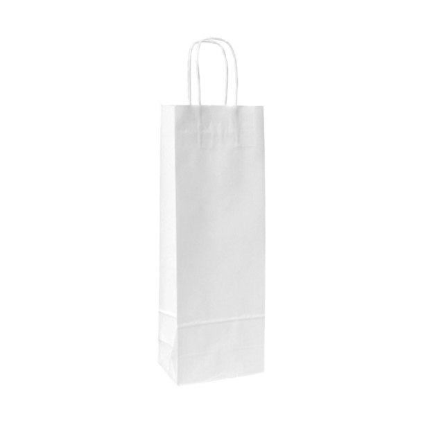 EKO White paper bag for wine bottle