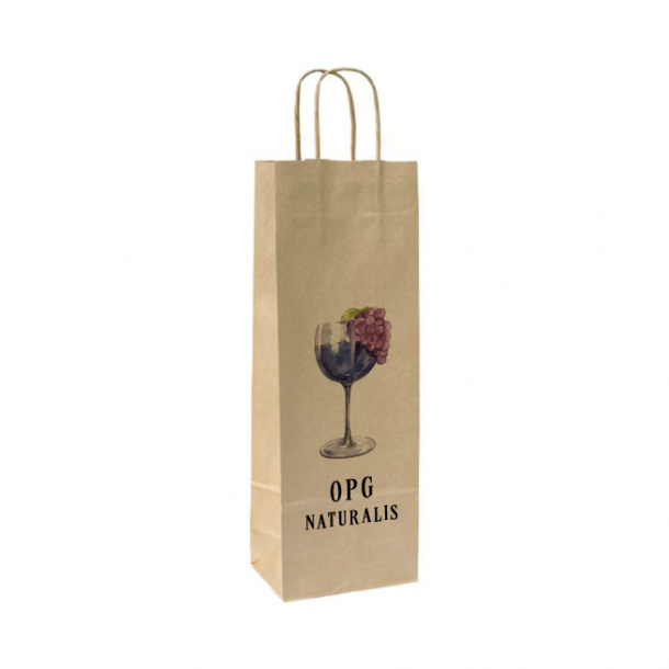 NATURE Paper bag for wine bottle