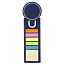  Memo holder, sticky notes, bookmark, notebook, ruler