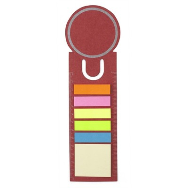  Memo holder, sticky notes, bookmark, notebook, ruler