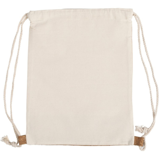  Cotton drawstring bag with cork element