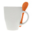  Ceramic mug 300 ml with spoon