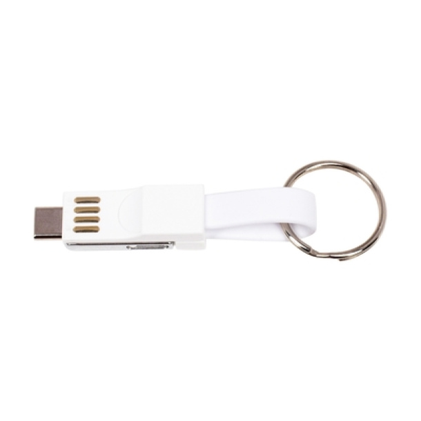  Keyring, charging and synchronization cable