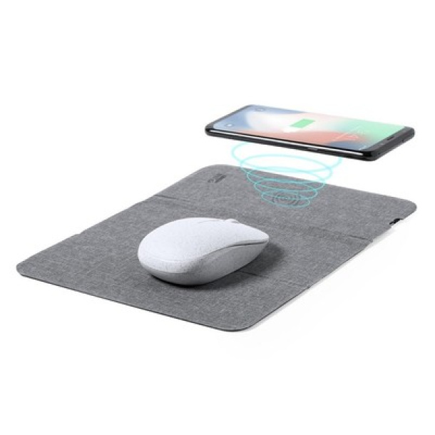  RPET mouse pad, wireless charger 10W