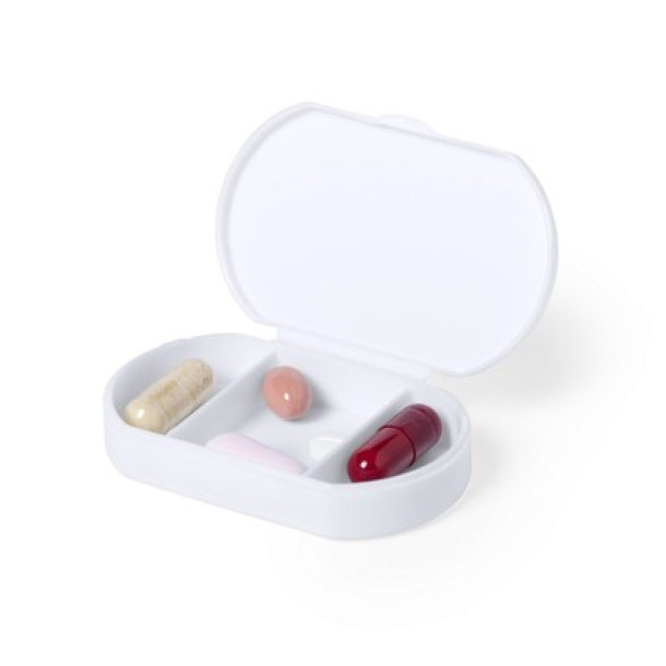  Antibacterial pill box with 3 compartments