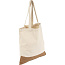  Cotton shopping bag with cork element, cotton 250 g/m2