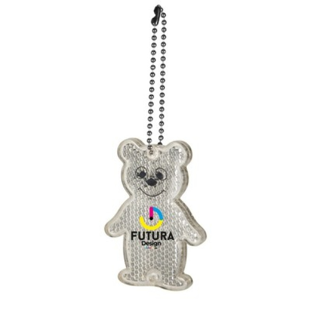  Keyring, reflective hanger "bear"