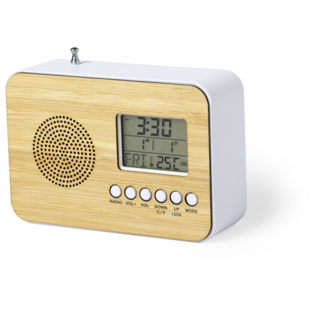  Desk clock with alarm, radio