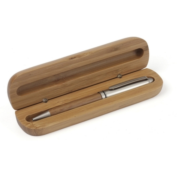  Wooden ball pen in case