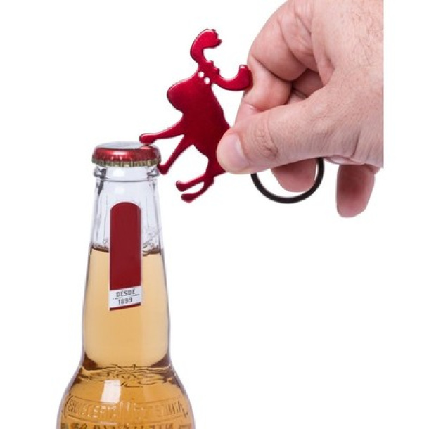  Keyring, bottle opener "reindeer"