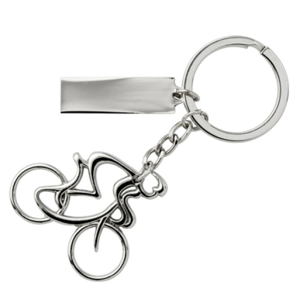  Keyring "cyclist with bicycle"