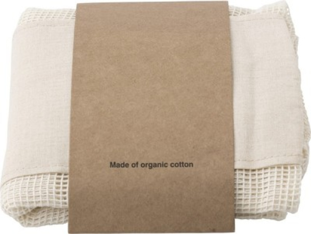  Organic cotton bag for fruits and vegetables, 3 pcs