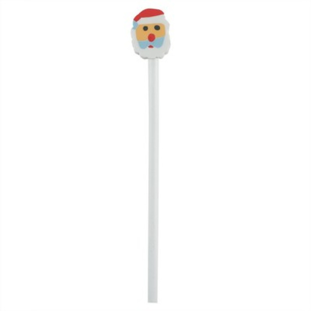  Pencil with eraser, Christmas pattern