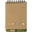  Memo holder, notebook approx. A6, sticky notes and ball pen